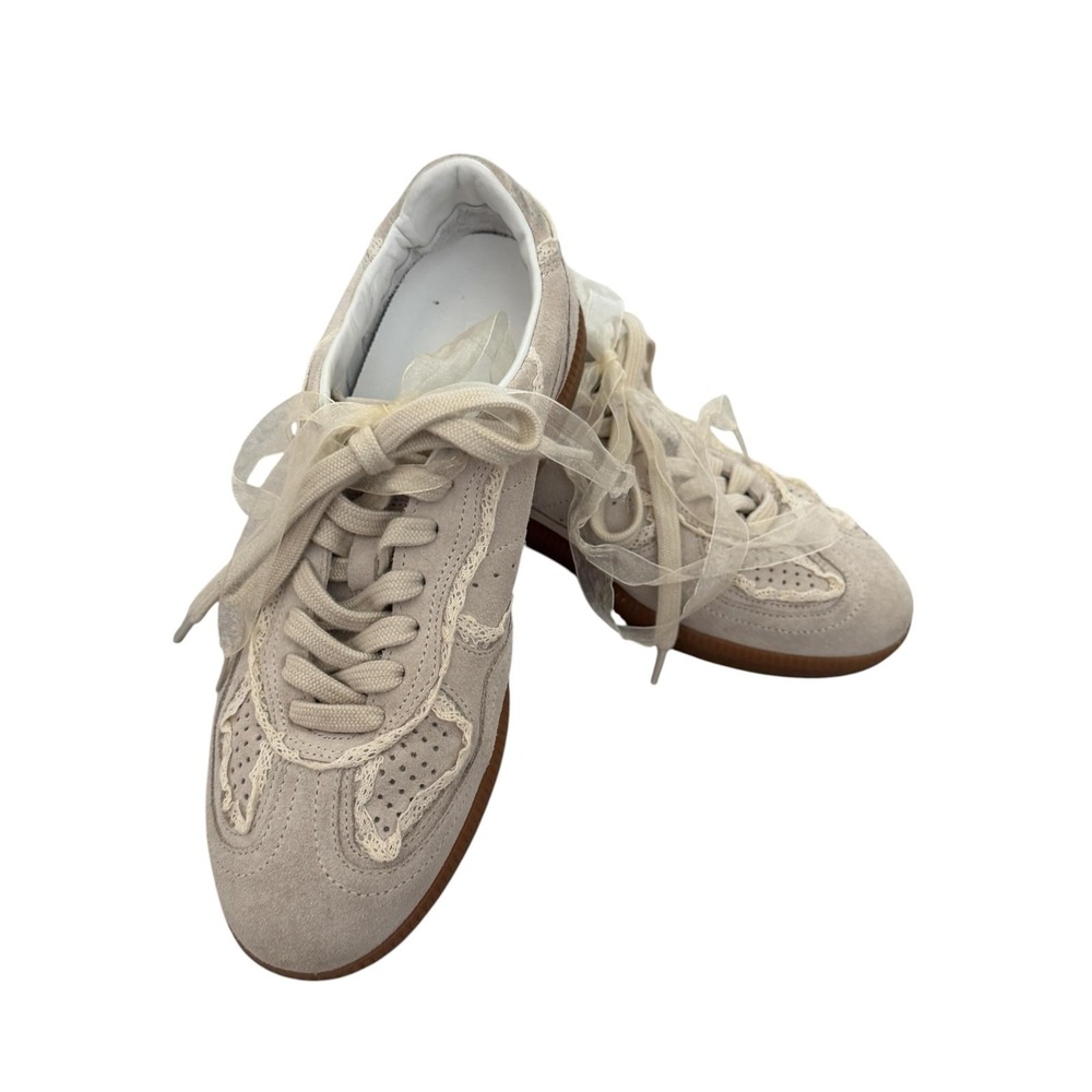 Alohas Tb 490 Crochet Sneakers Tennis Shoes 7.5 Cream Romantic Streetwear